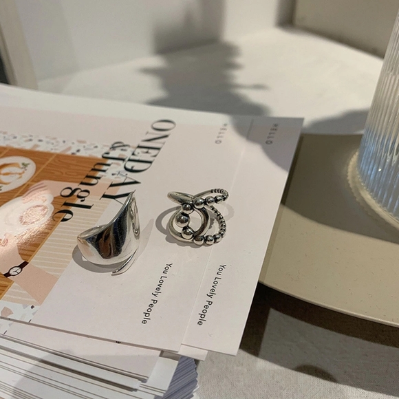 NEW Large Retro 925 Sterling Silver Twist Ball Adjustable Band Ring - Picture 11 of 16